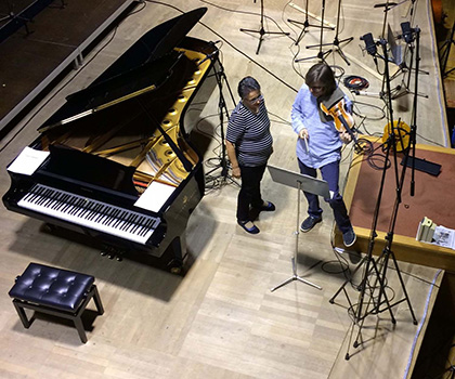 Lucie Kauck  rehearsing